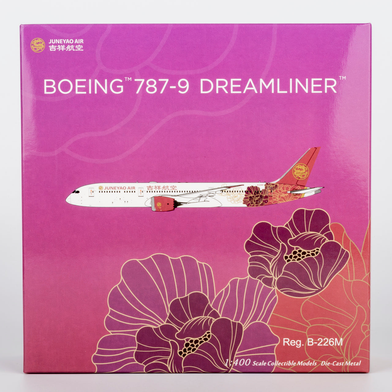 1/400 Juneyao Airlines Boeing 787-9 B-226M "Blossoming China" NG55146 - cover